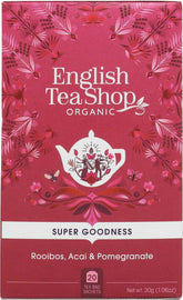 Herbal Tea Rooibos Acai and Pomegranate 20x1.5 g ORGANIC 30 g ENGLISH TEA SHOP